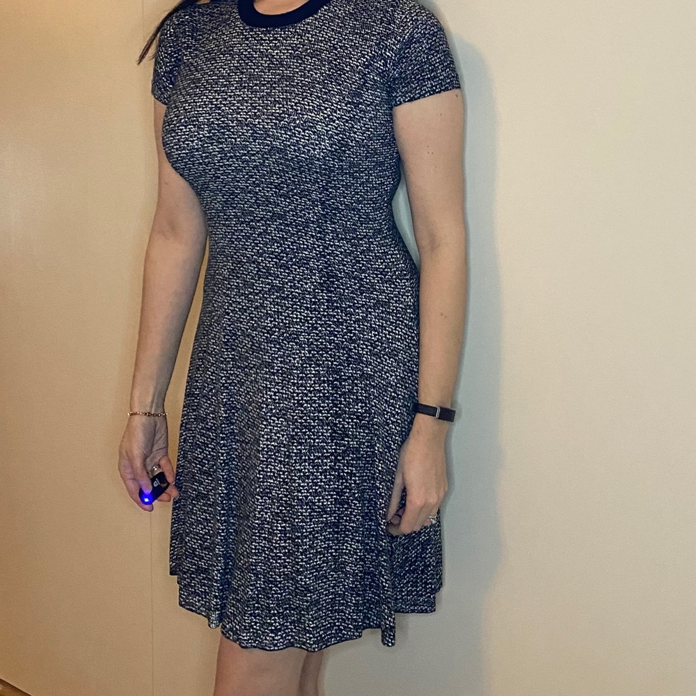 Michael Kors black & white cotton dress